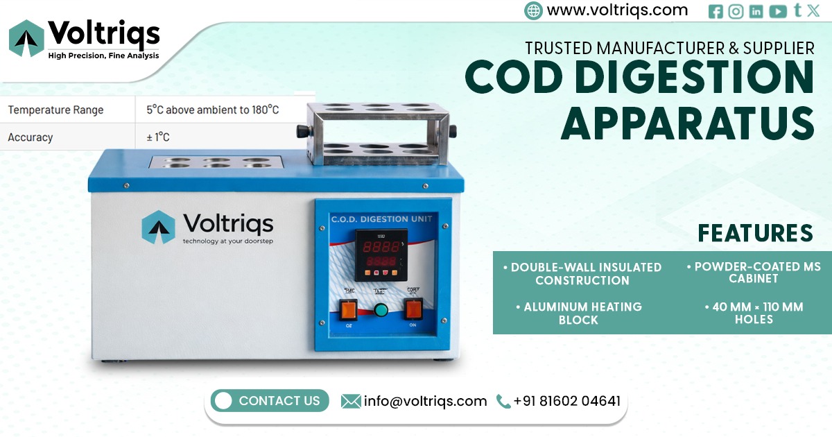 COD Digestion Apparatus in Karnataka