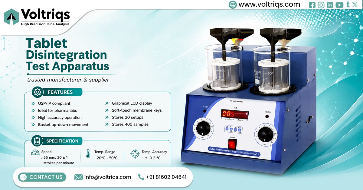 Tablet Disintegration Test Apparatus in Madhya Pradesh