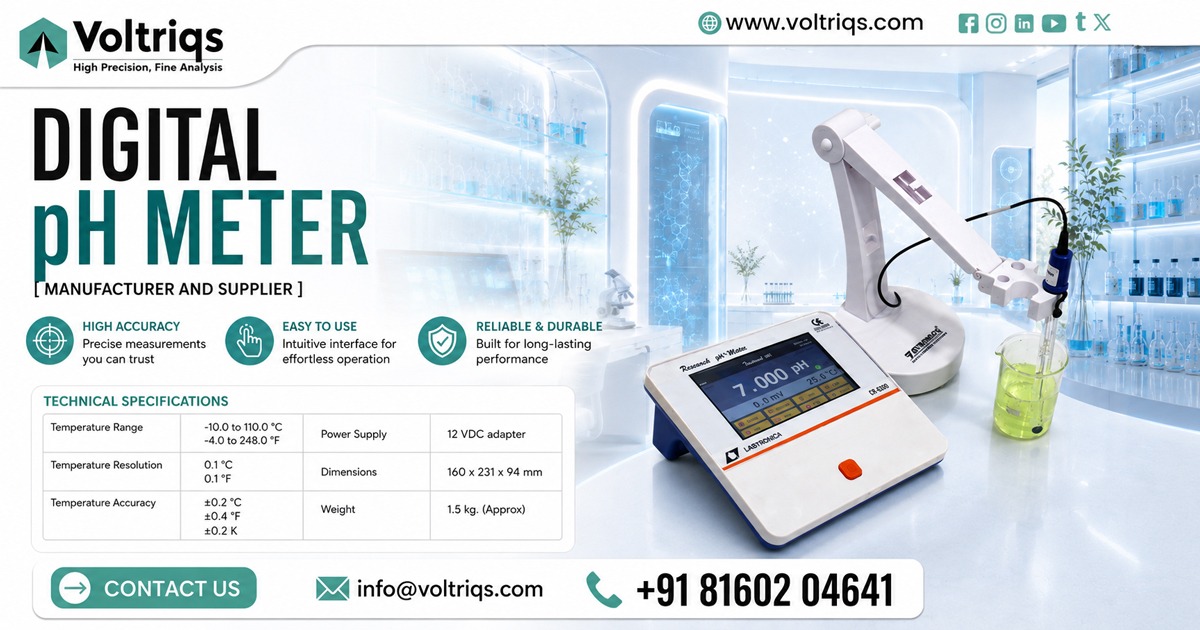 Digital pH meter Supplier in Ahmedabad